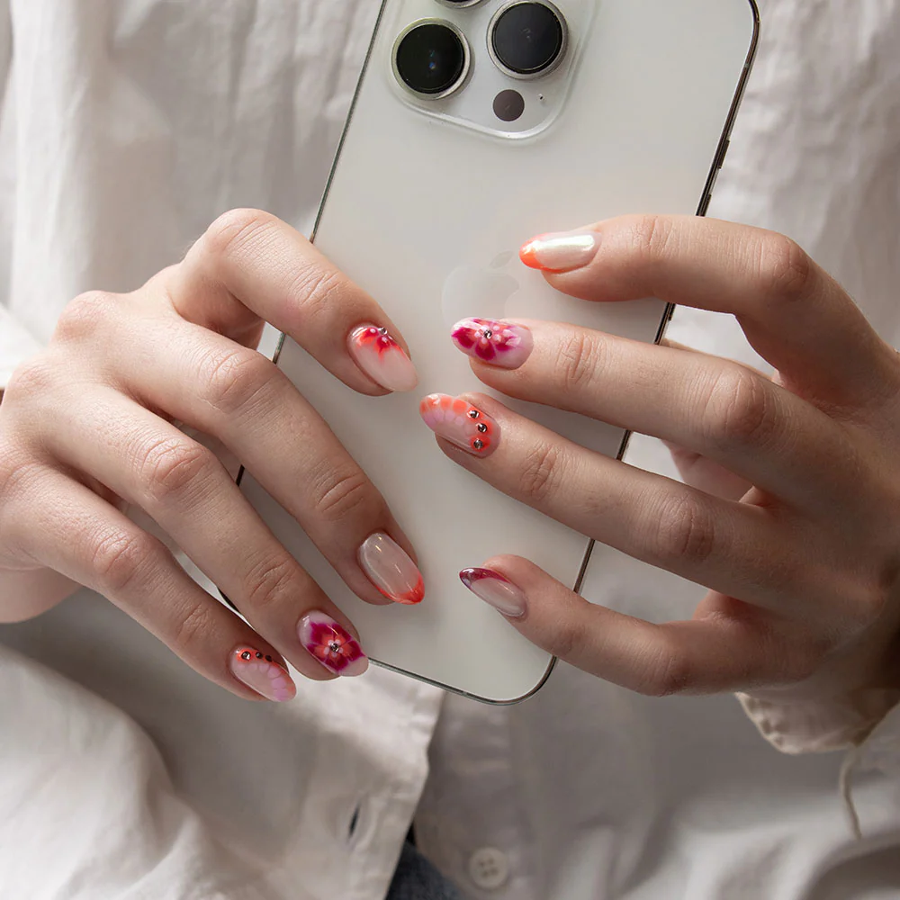 Pastel Rhinestone Nail Art Set - Image 13